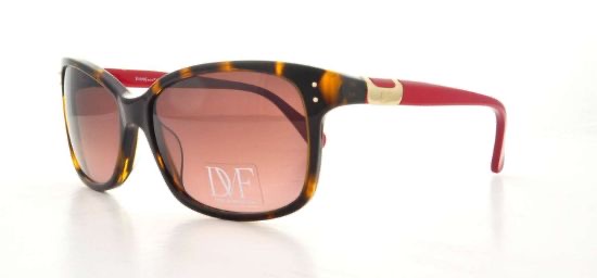 Dianne Von Furstenberg Layla 206 Black Red
